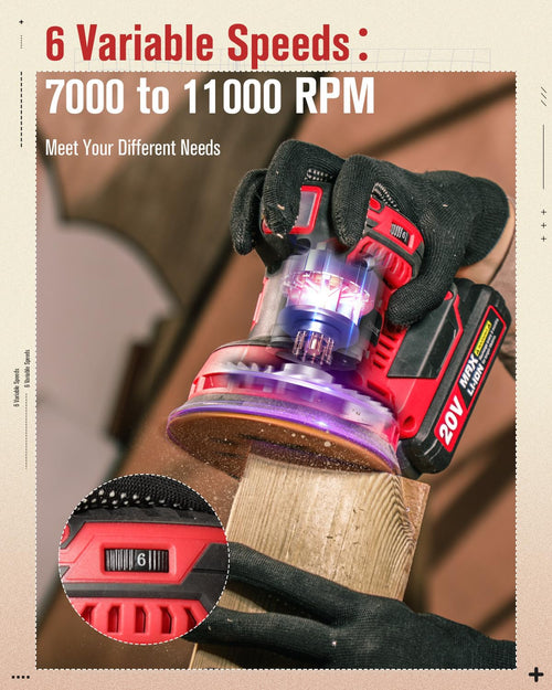 20V Cordless Random Orbital Sander 5” K5830