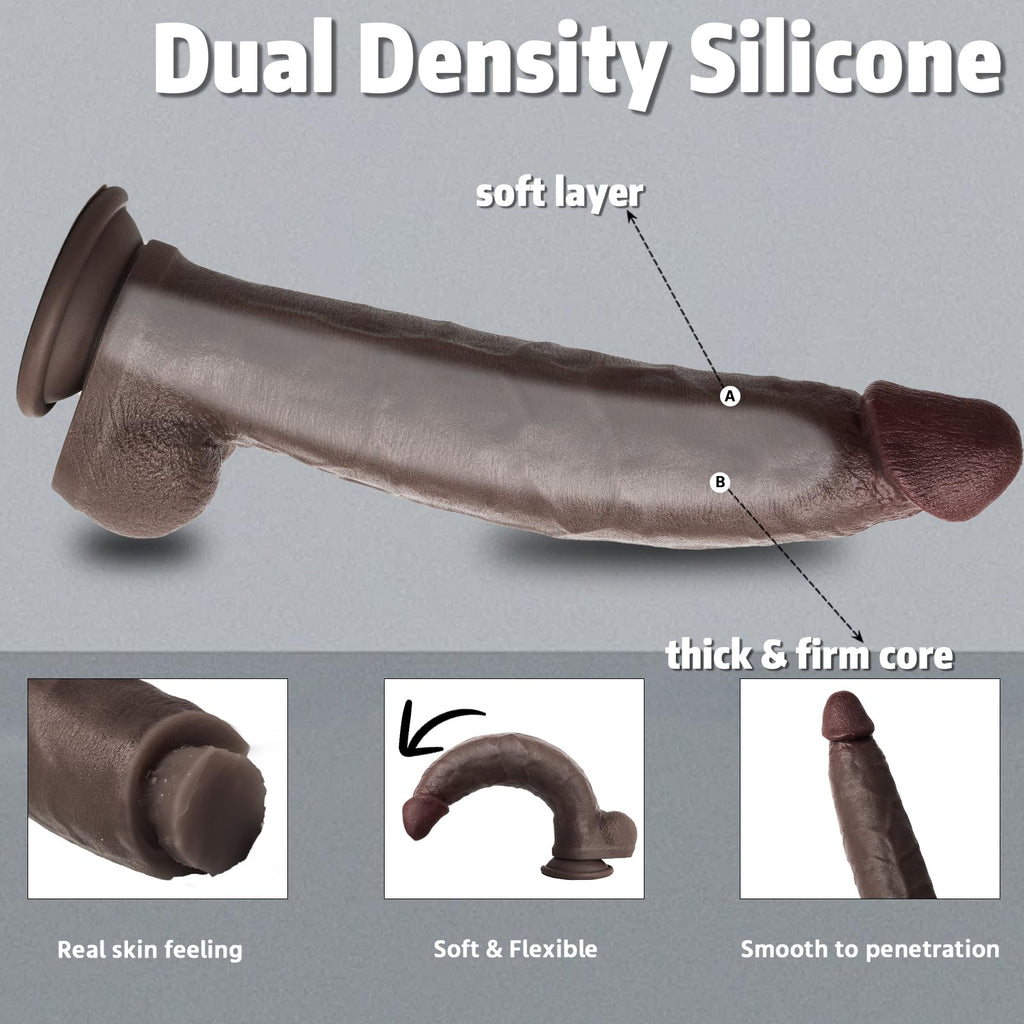 12" Thick Dildo & 8" Dildo E399031