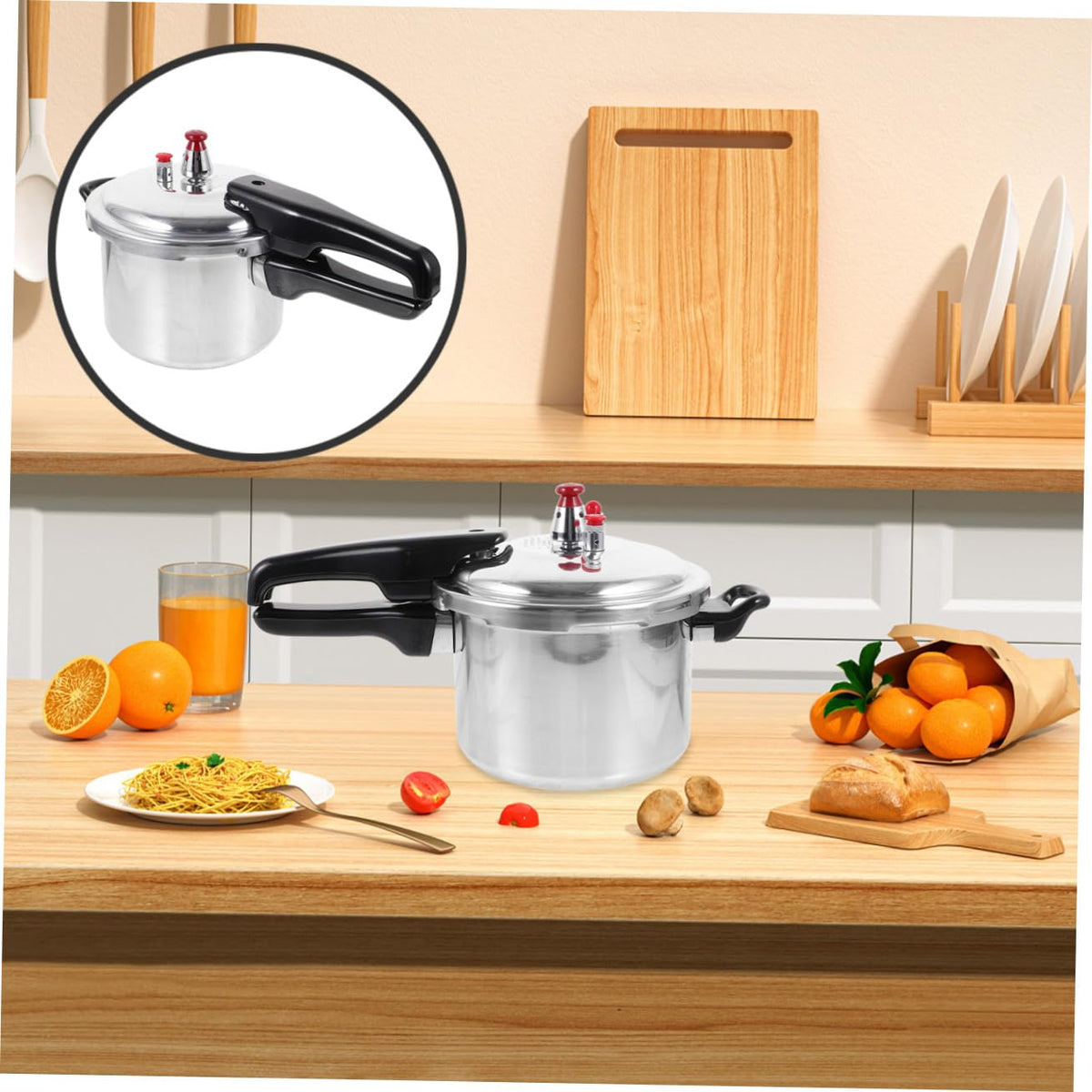 Aluminum Pressure Cooker with Handle O435