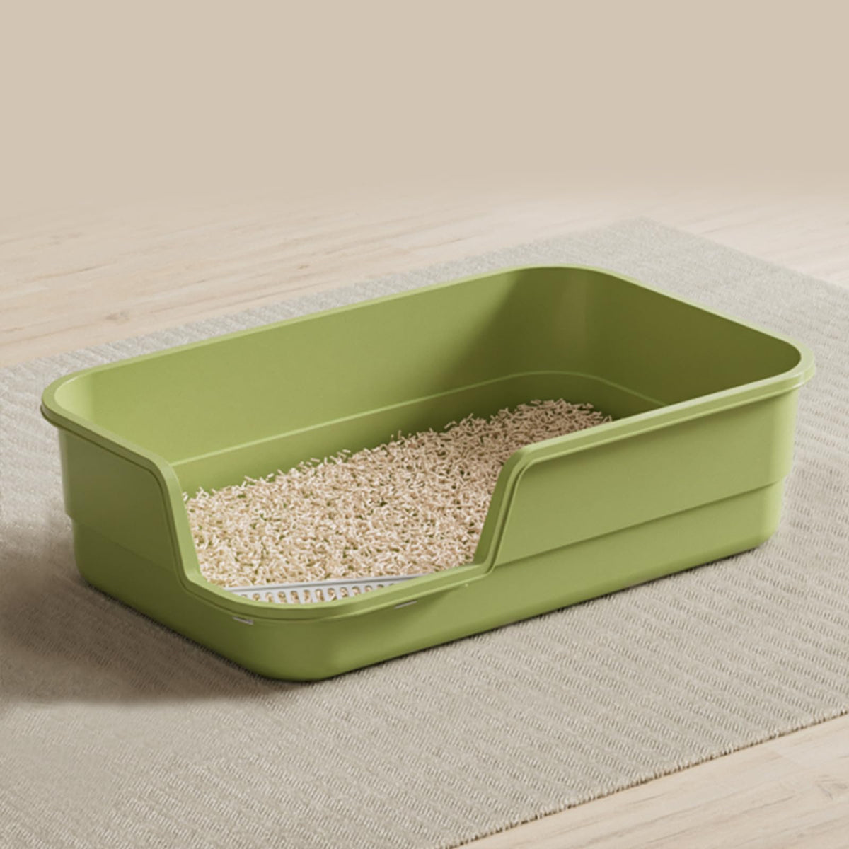 Extra Large High Sides Low Entry Cat Litter Box B392