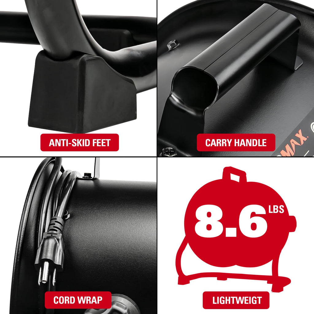 10 Inch High Velocity Drum Fan O490