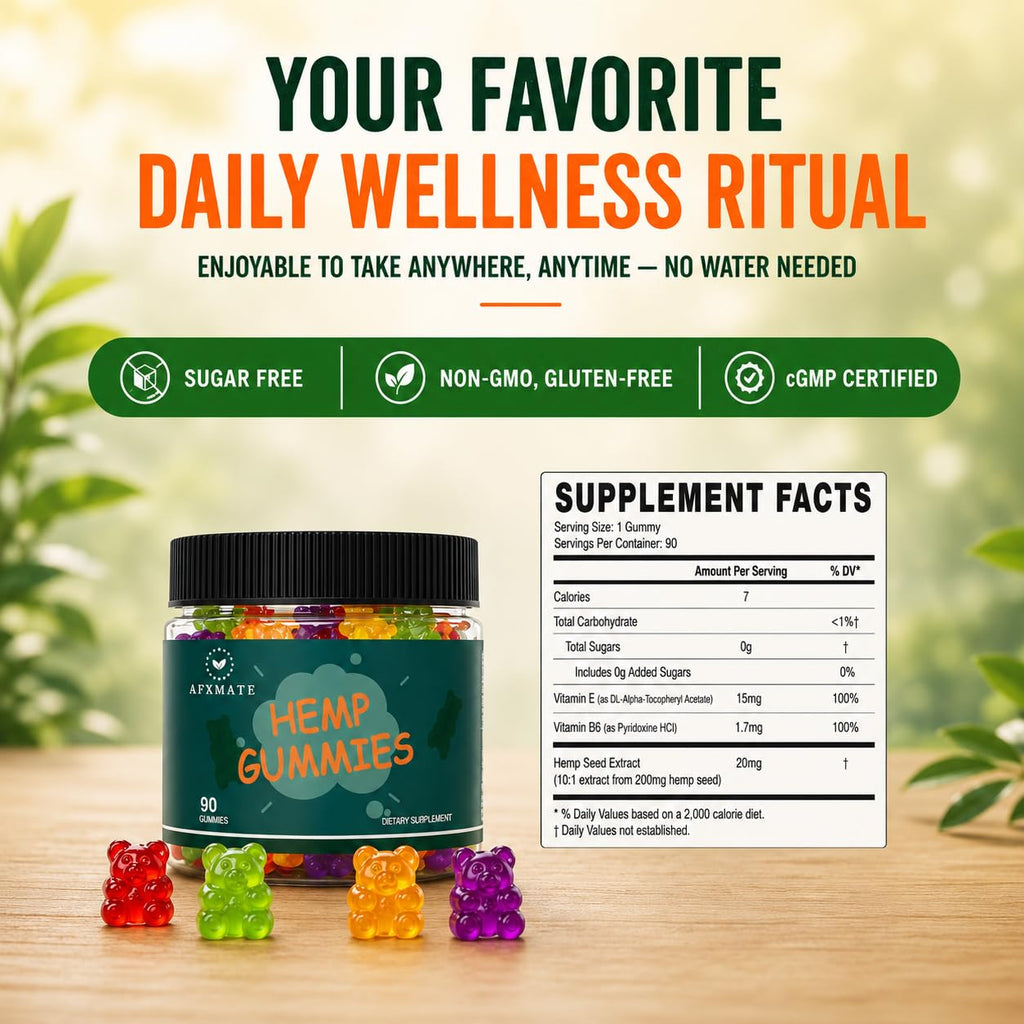 Hemp Gummies Fruit Flavored 90 Gummies U181