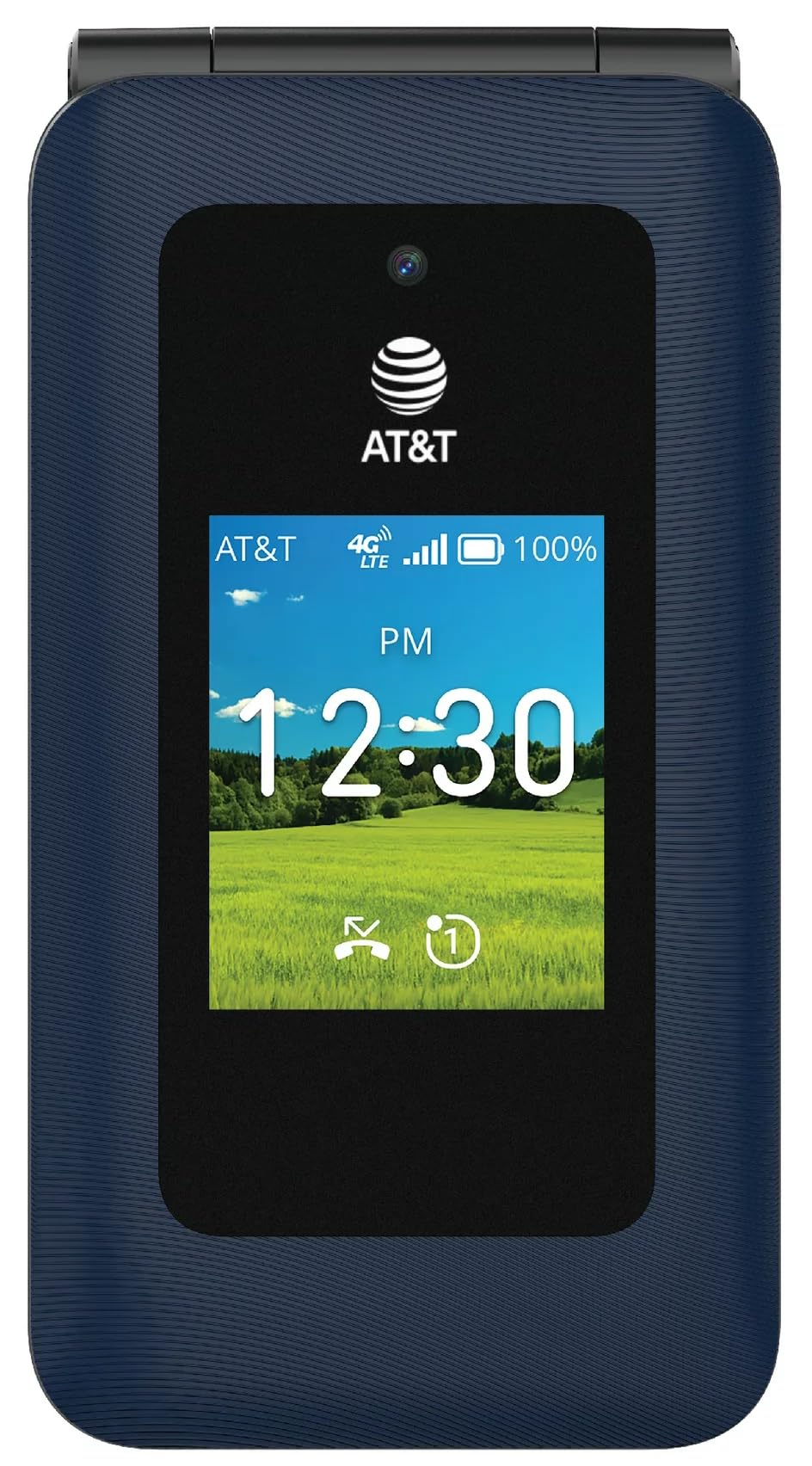 Prepaid 4G LTE Flip Phone, 2MP Camera, Android, Classic Navy O191800