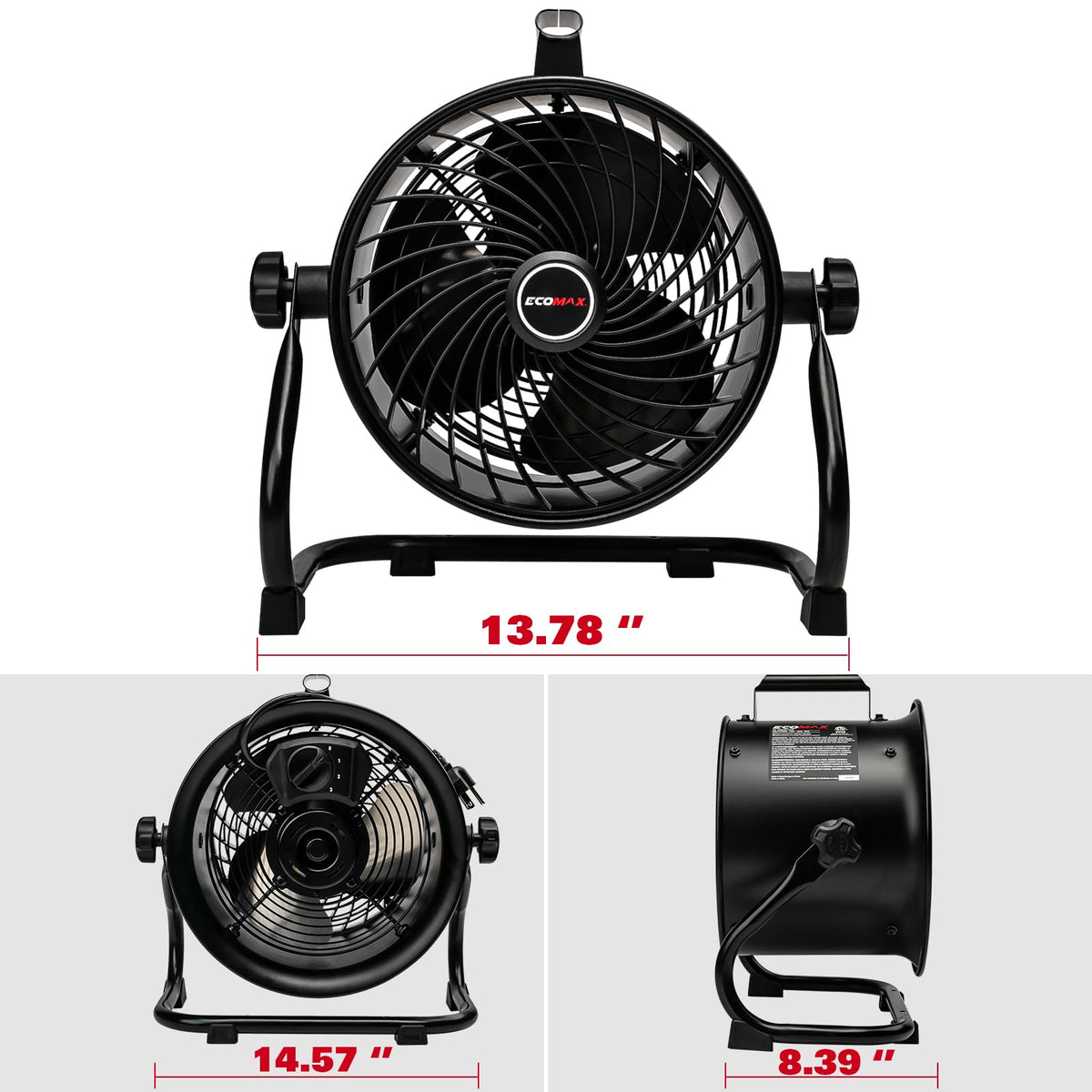 10 Inch High Velocity Drum Fan O490