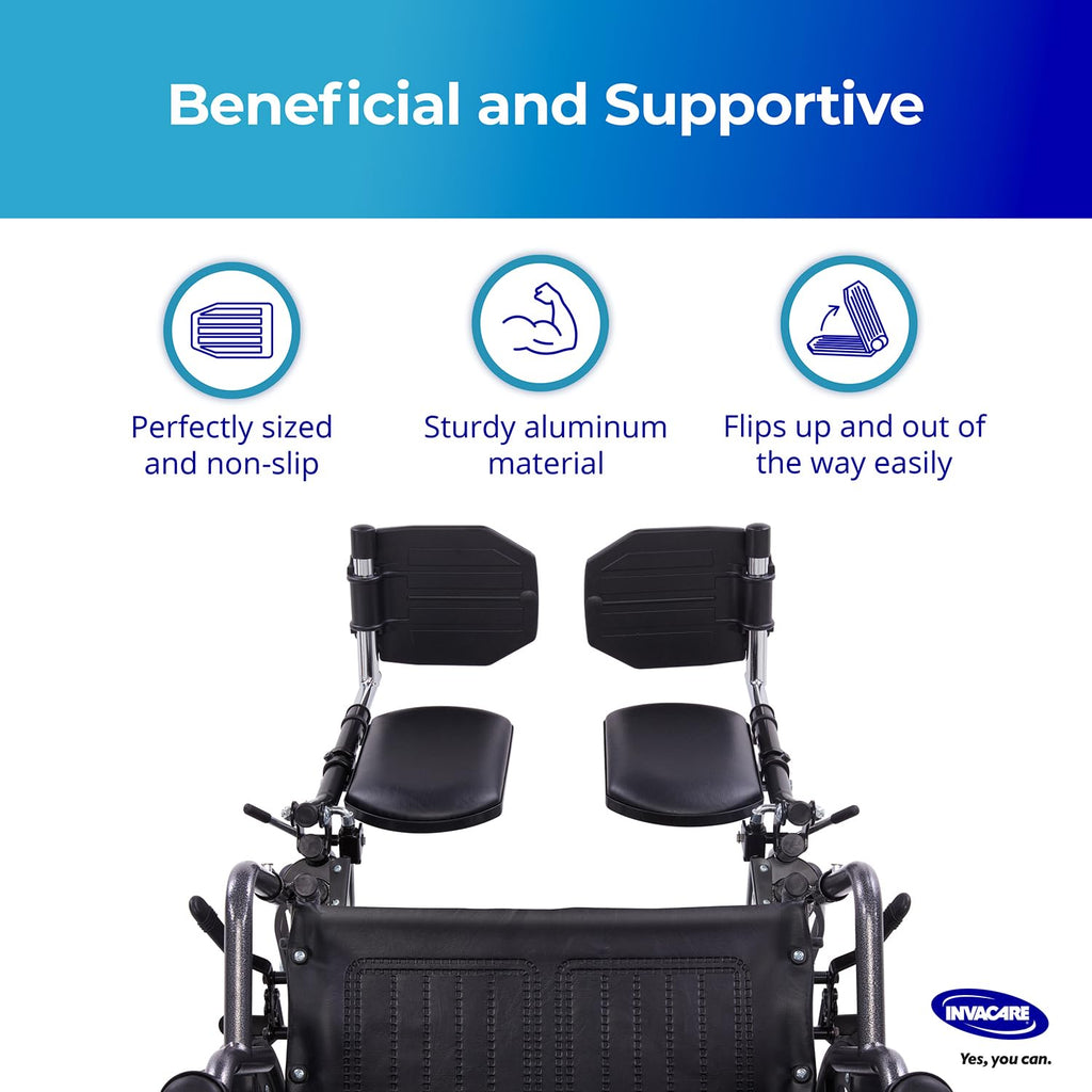 Adjustable Aluminum Wheelchair Elevating Legrest with Padded Calf Support K166469