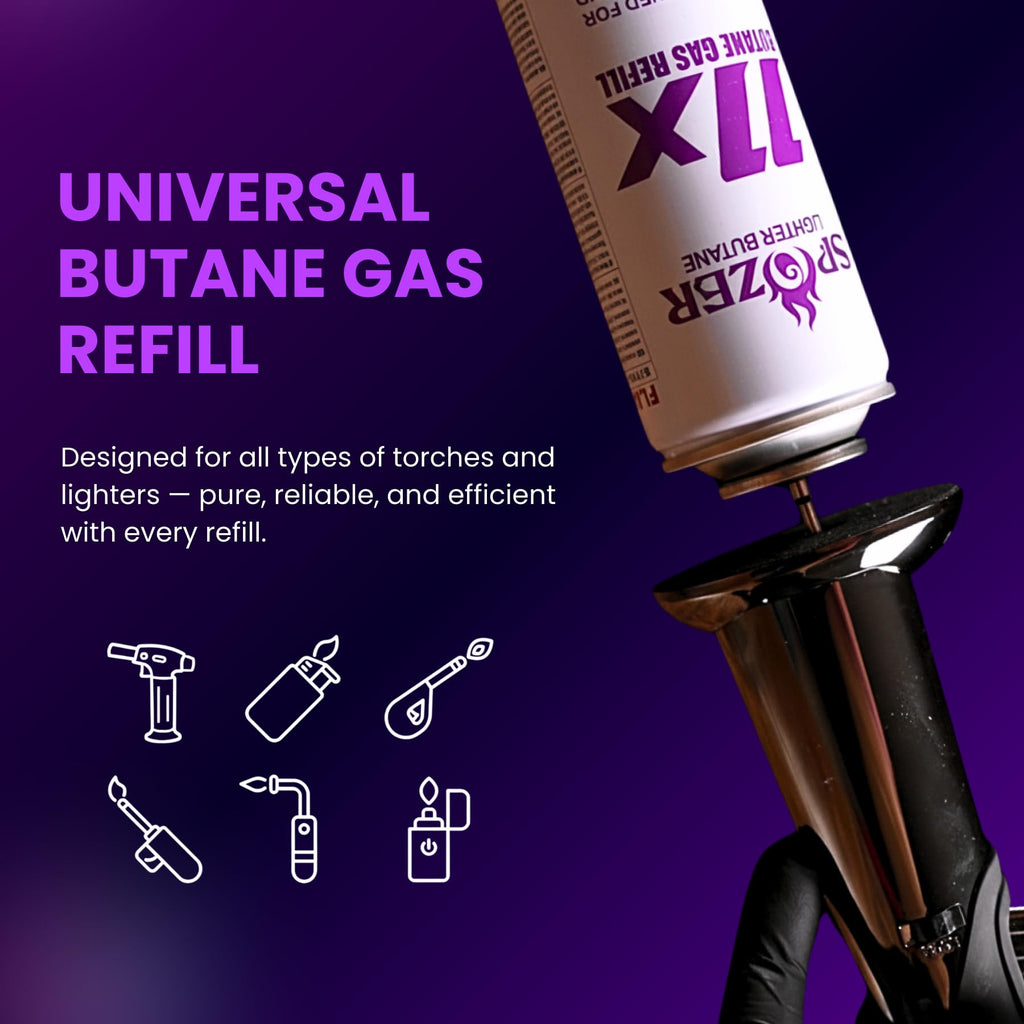 11X Butane Fuel Refill 300ml 12 Cans P951