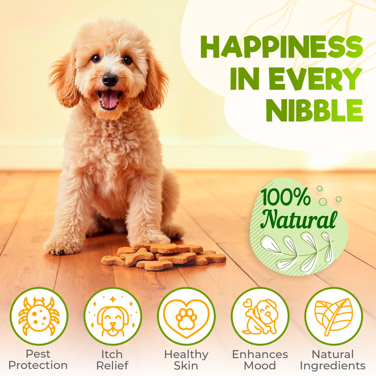 Chicken Flavour Flea and Tick Dog Chews 150 Count T536738