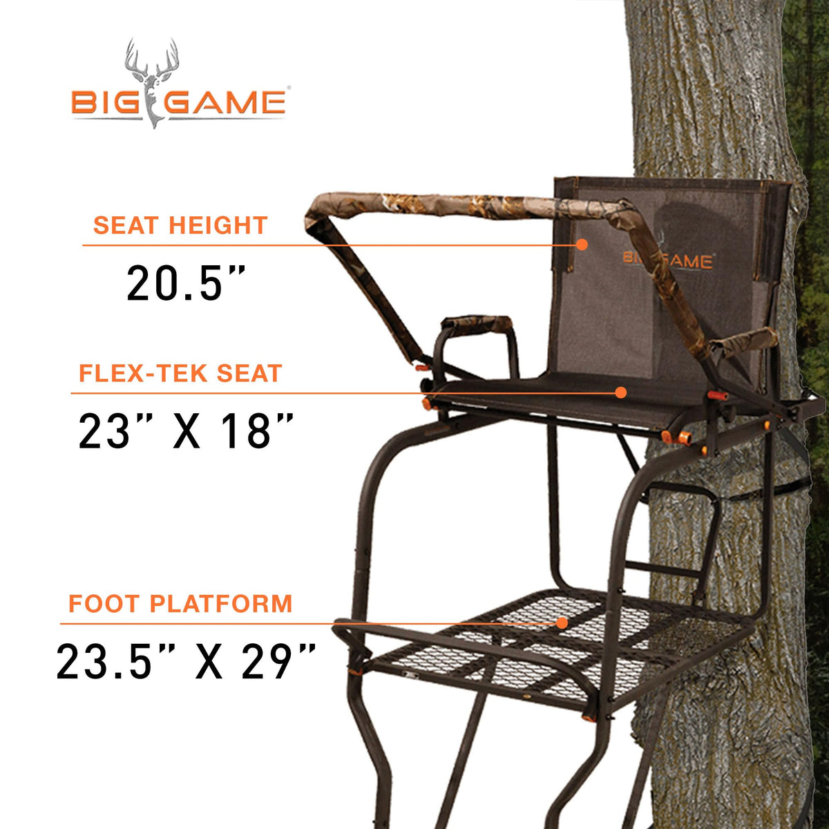 1-Person Ladder Tree Stand 18.5' Tall 2-Pack H249473