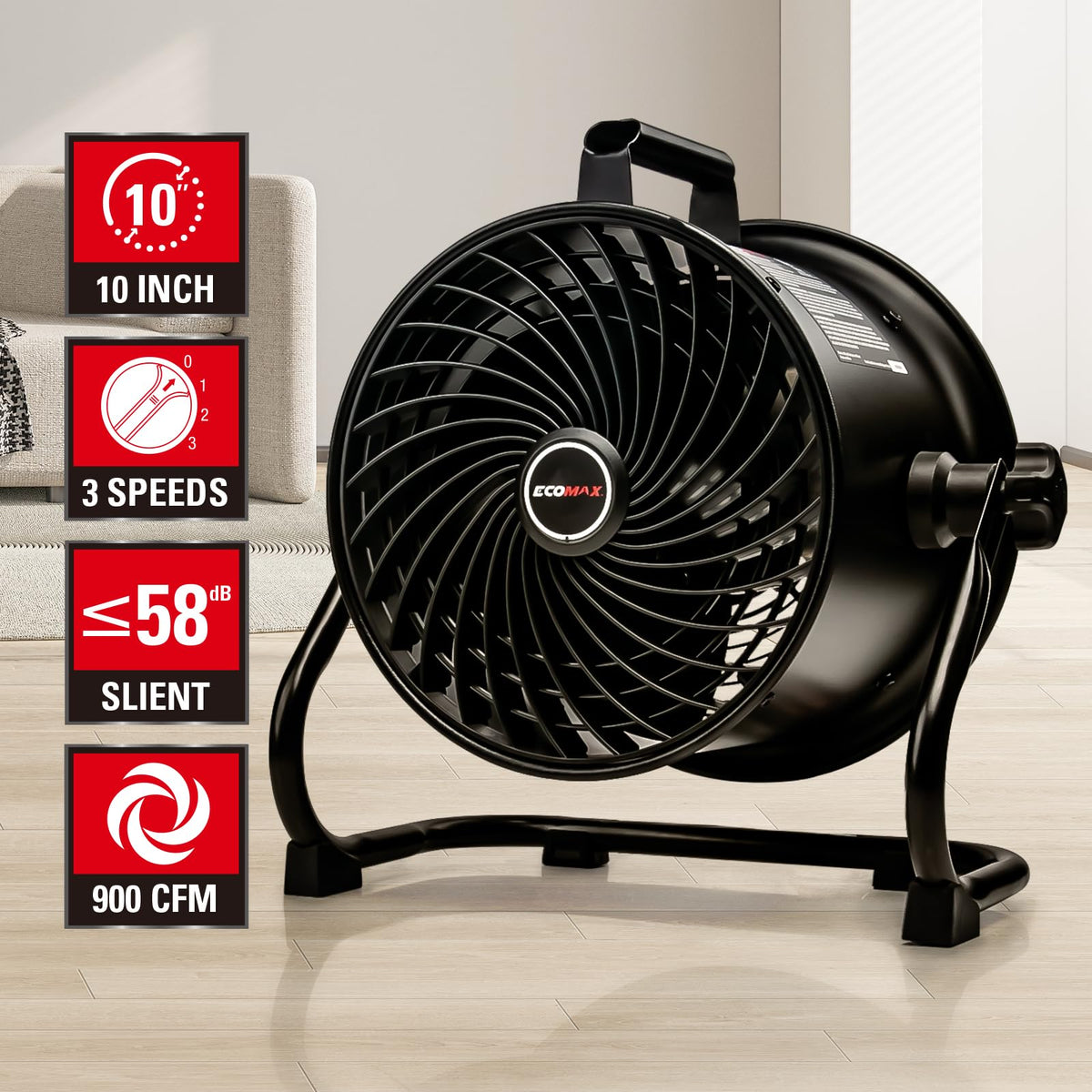 10 Inch High Velocity Drum Fan O490