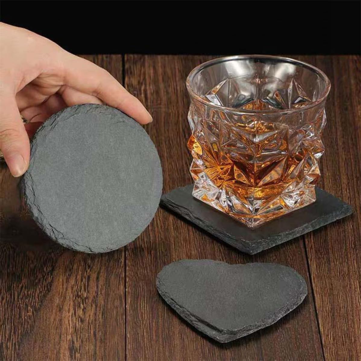 Natural Stone Drink Coasters Set K735
