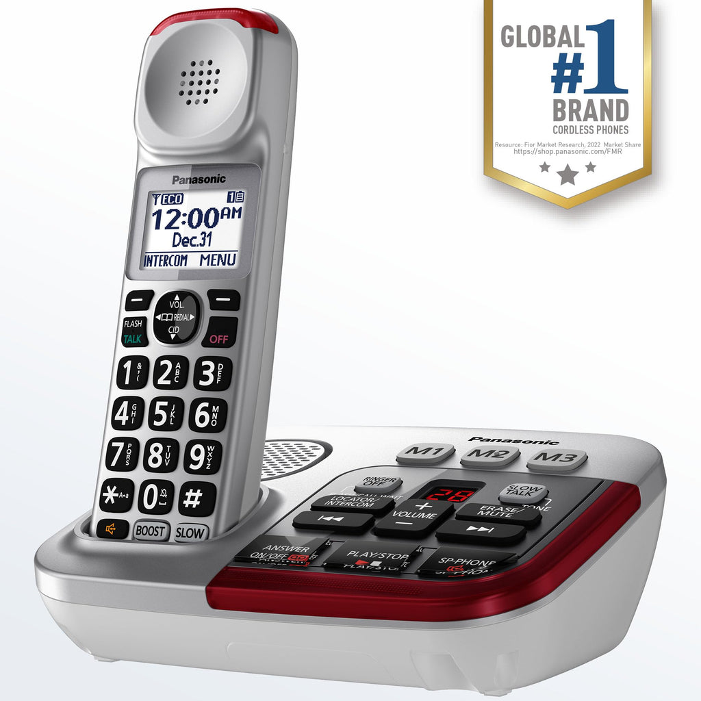 Amplified Cordless Phone with Slow Talk and Hearing Aid Compatibility Z3195