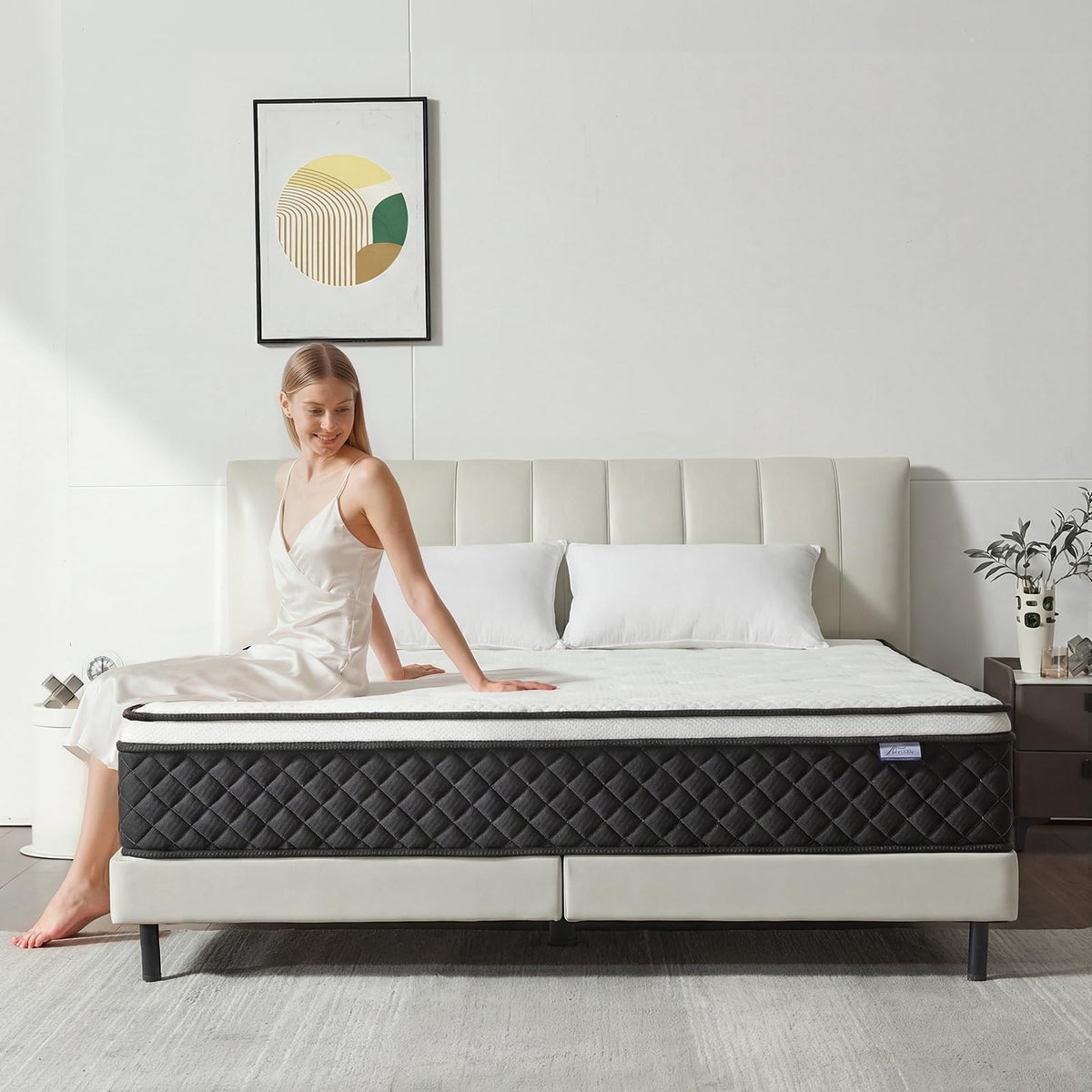 Full Size 12 Inch Pocket Spring Mattress H459