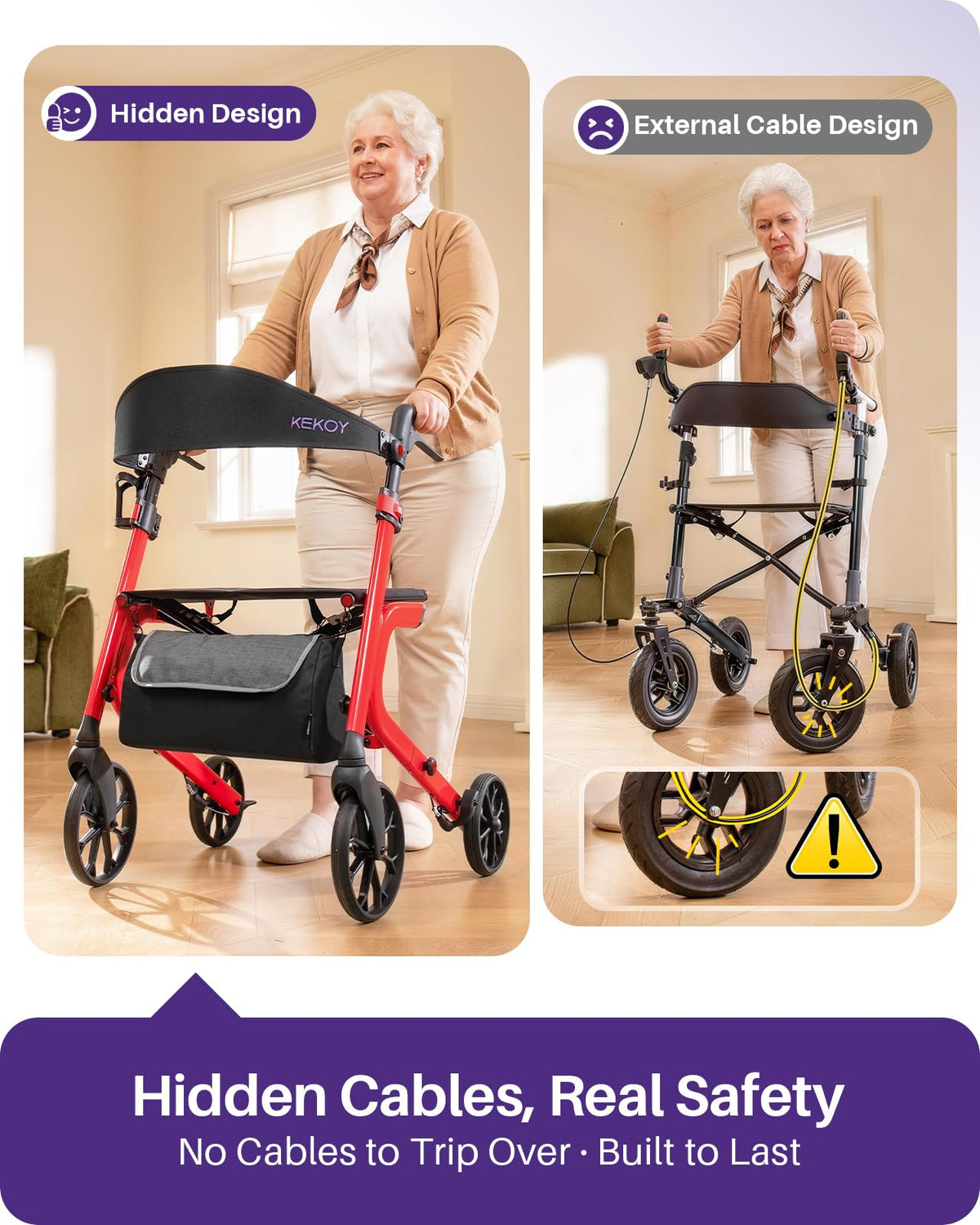 Bariatric Rollator Walker with Seat N830