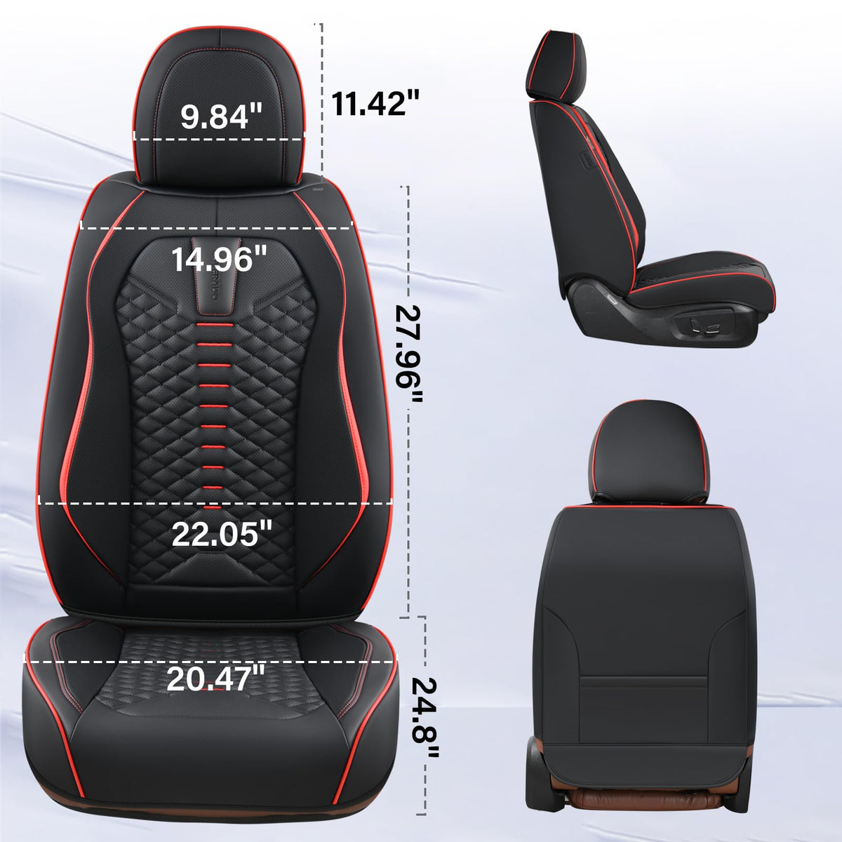 Waterproof Nappa Leather 5 Seats Car Seat Covers Q9805