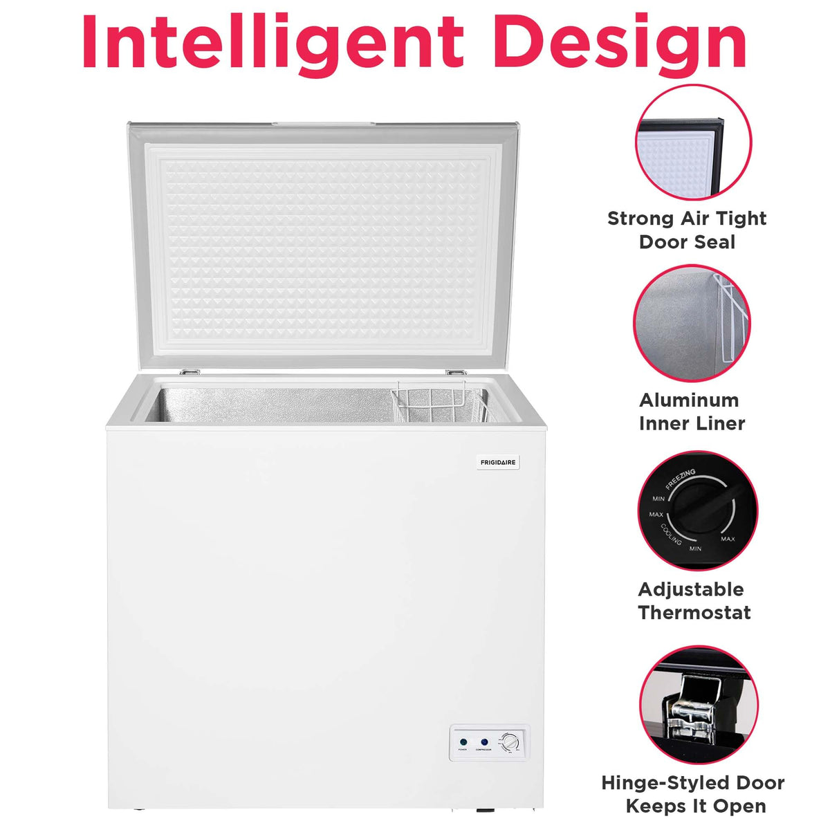 7 Cu. Ft. Chest Freezer with Removable Wire Basket Y5372