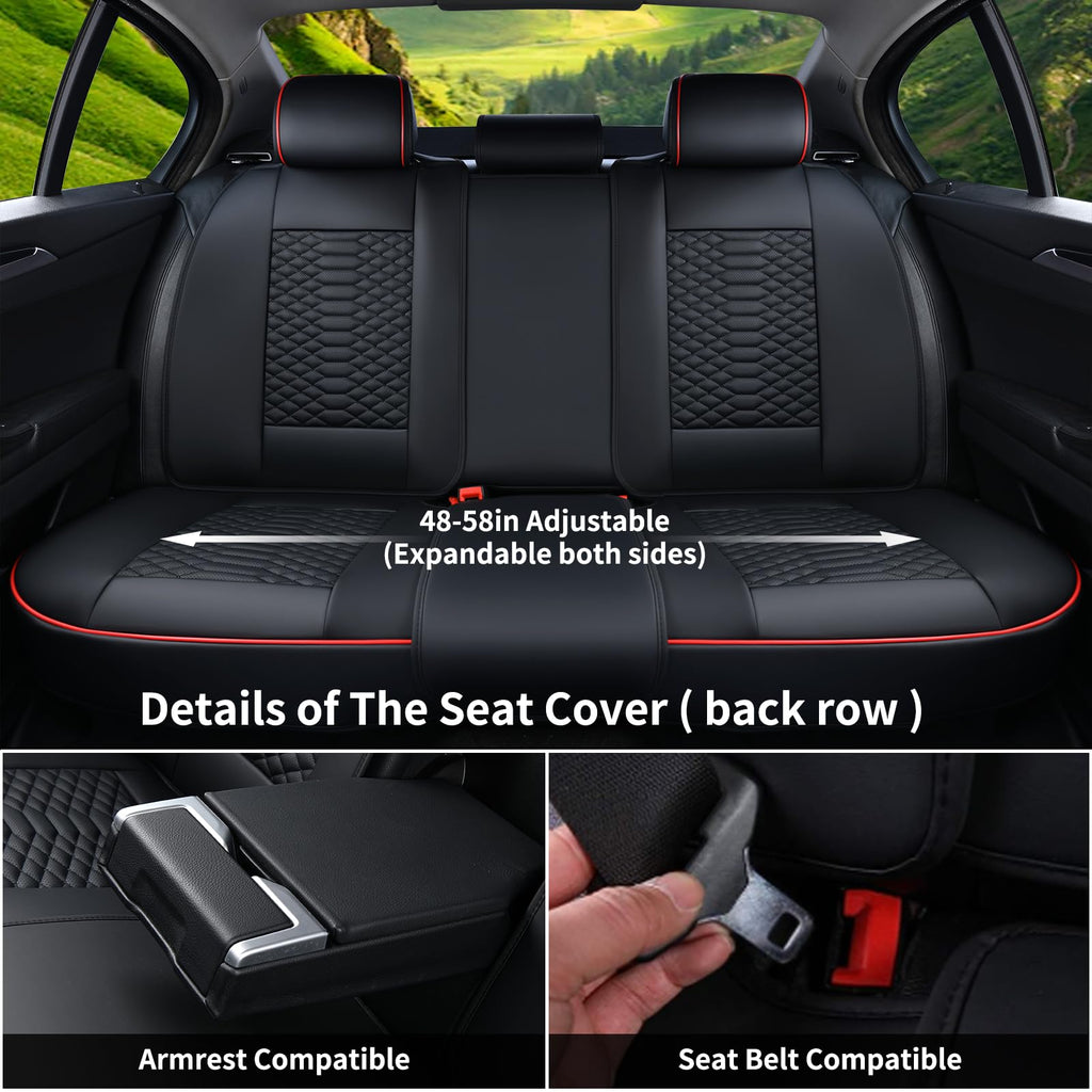 Waterproof Nappa Leather 5 Seats Car Seat Covers Q9805