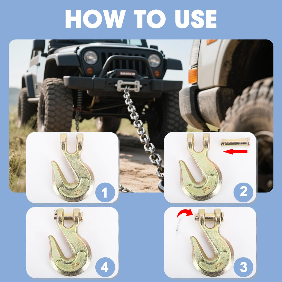 Heavy Duty 3/8" Chain Hook B689