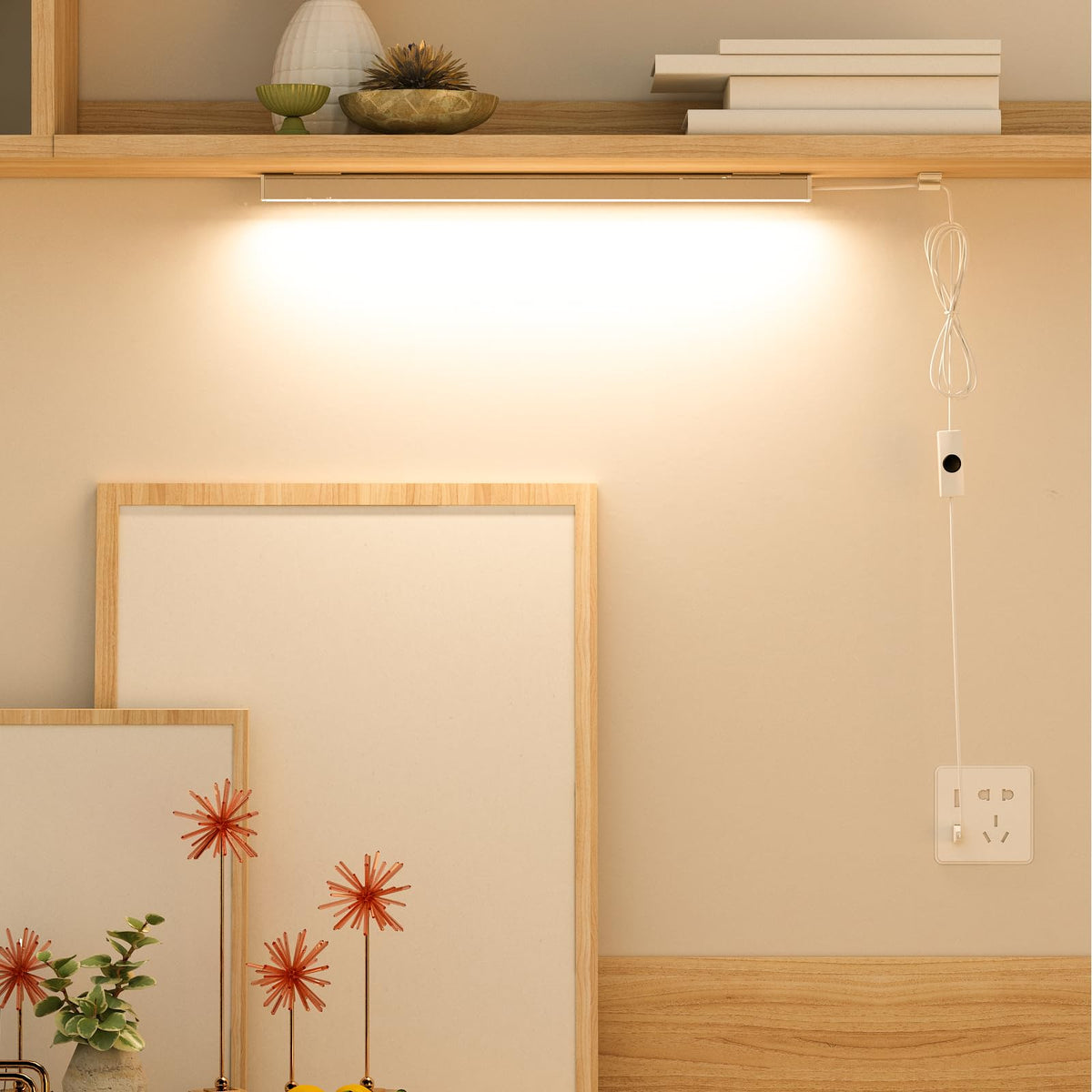 Under Cabinet LED Light Bar 12" 3000K Warm Kitchen Lamp M4965