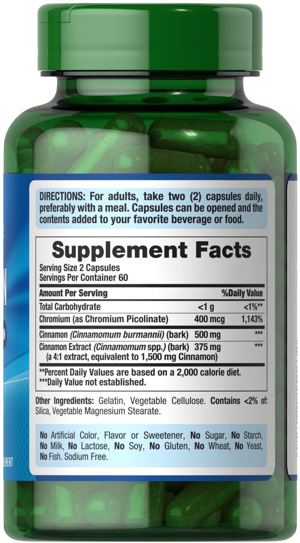 Cinnamon 875 mg 120 Capsules S78564
