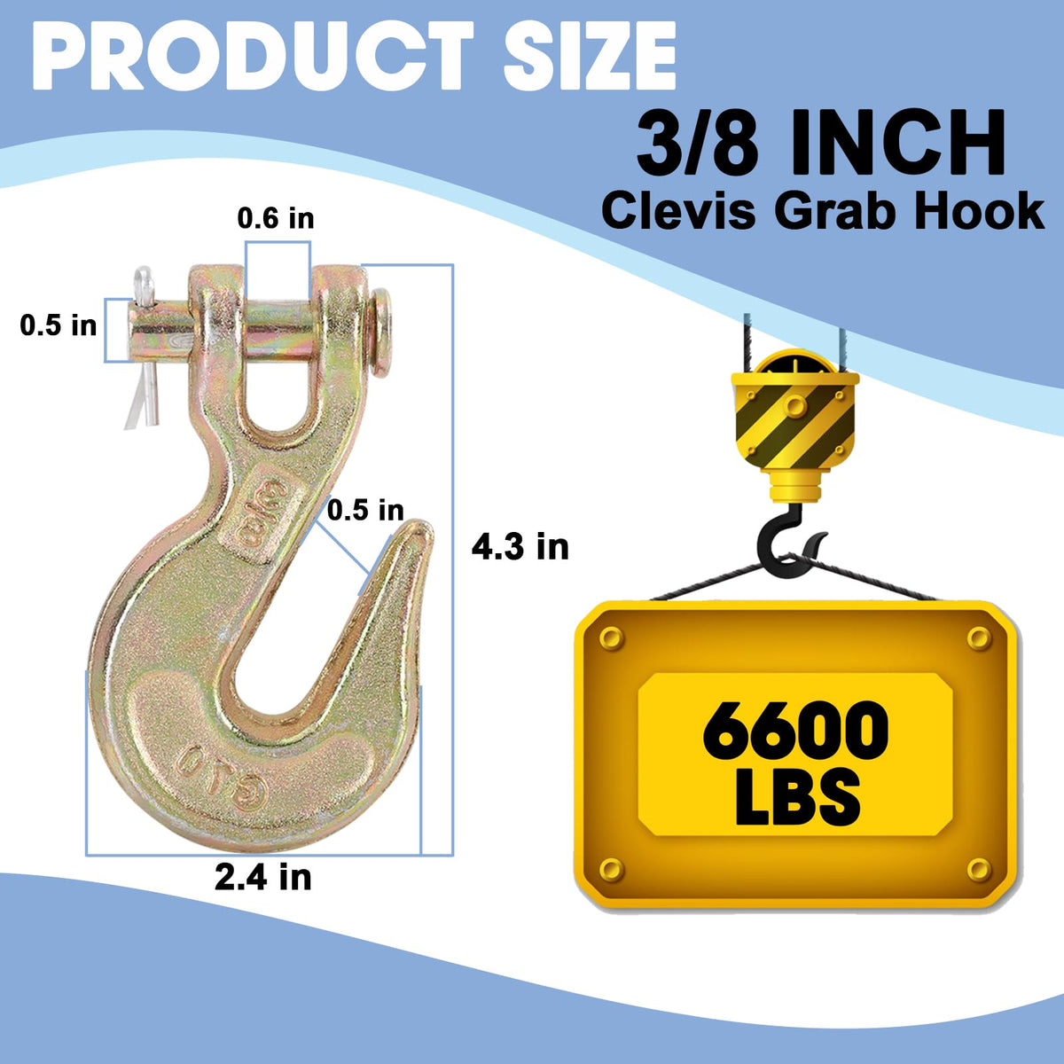 Heavy Duty 3/8" Chain Hook B689