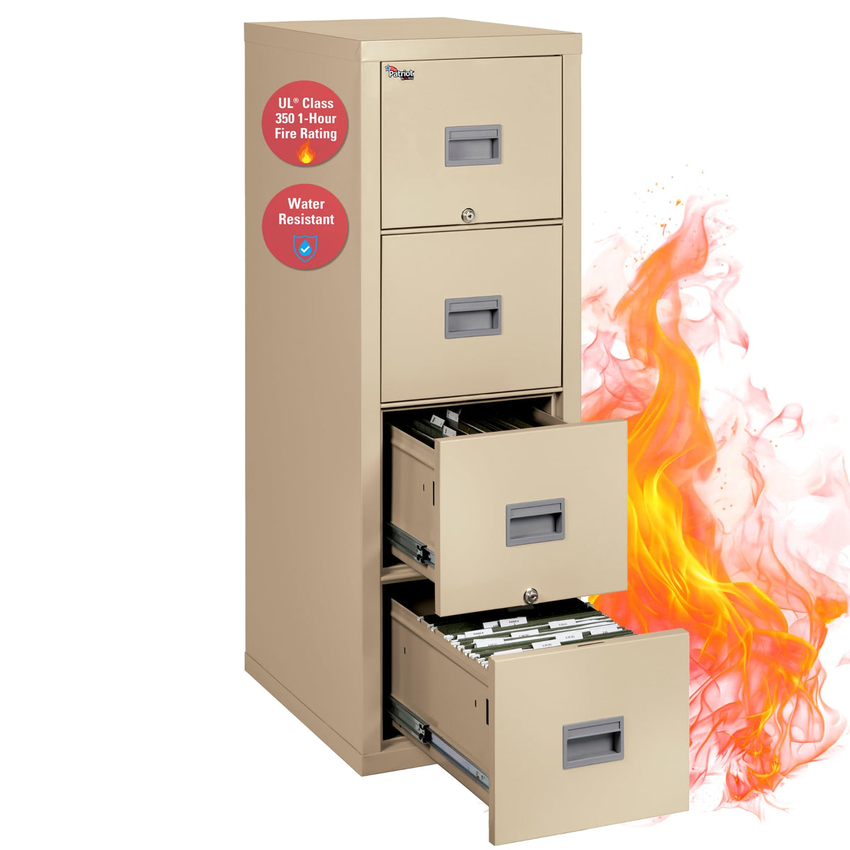 4 Drawer Fire Rated File Cabinet D15574