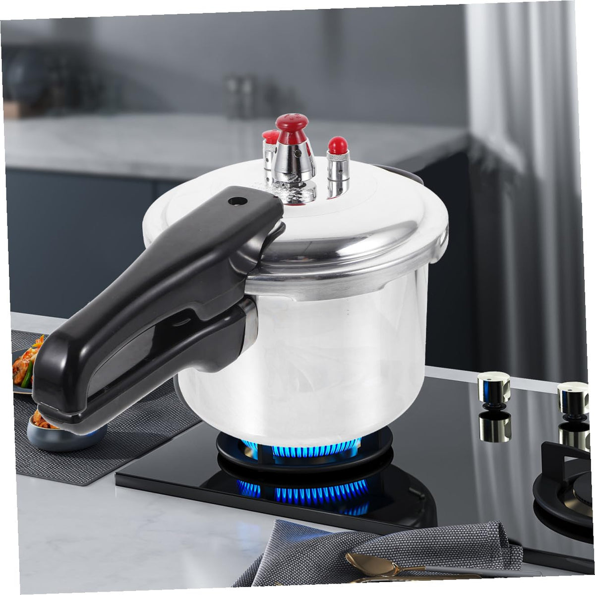 Aluminum Pressure Cooker with Handle O435