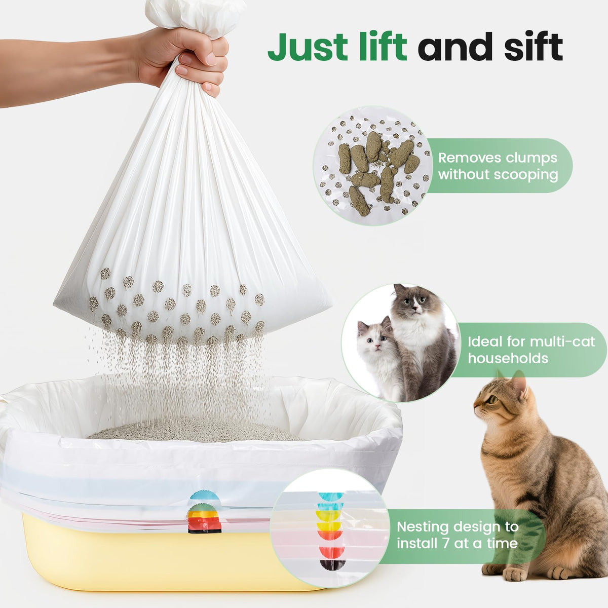 Heavy Duty Thickened Litter Box Liners 14 Pack L545