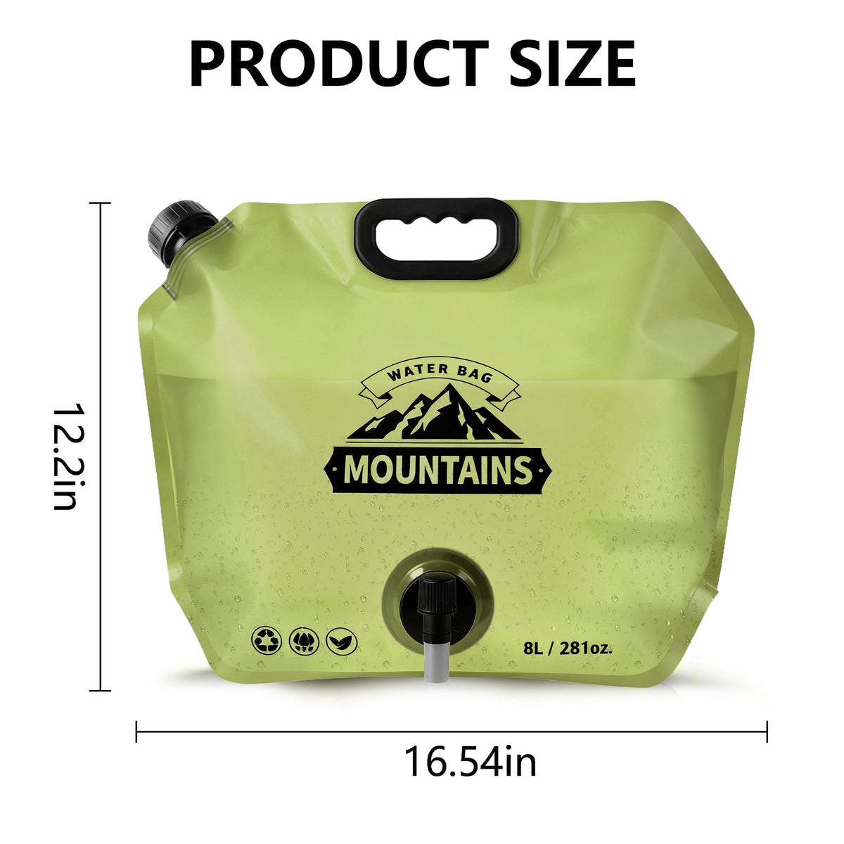 Collapsible 2 Gallon BPA-free Water Container N59908