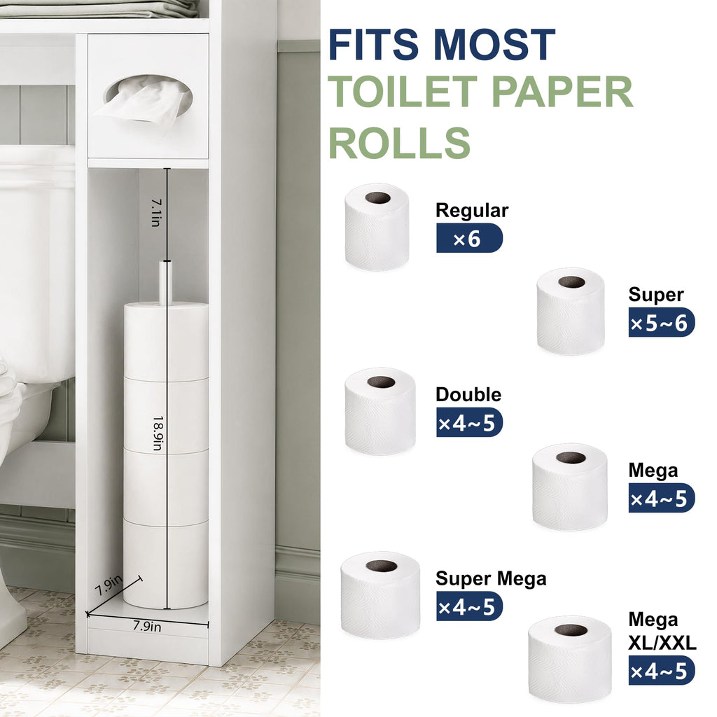 34" Over the Toilet Storage Cabinet with Arched Doors, White O452515