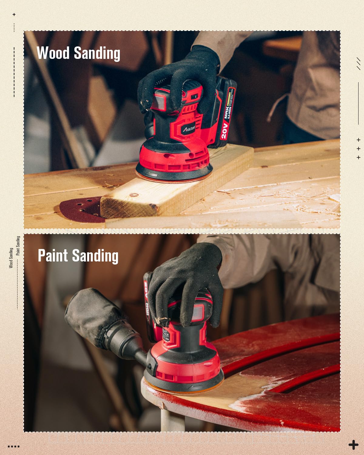 20V Cordless Random Orbital Sander 5” K5830