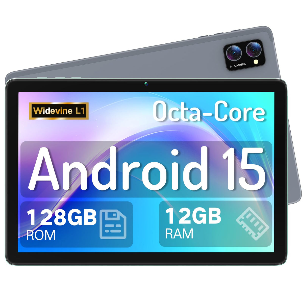 Android 15 Tablet 10.1 Inch Octa-Core 12GB RAM 128GB ROM R488