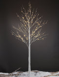 8FT 132 LED Birch Tree Warm White J4633