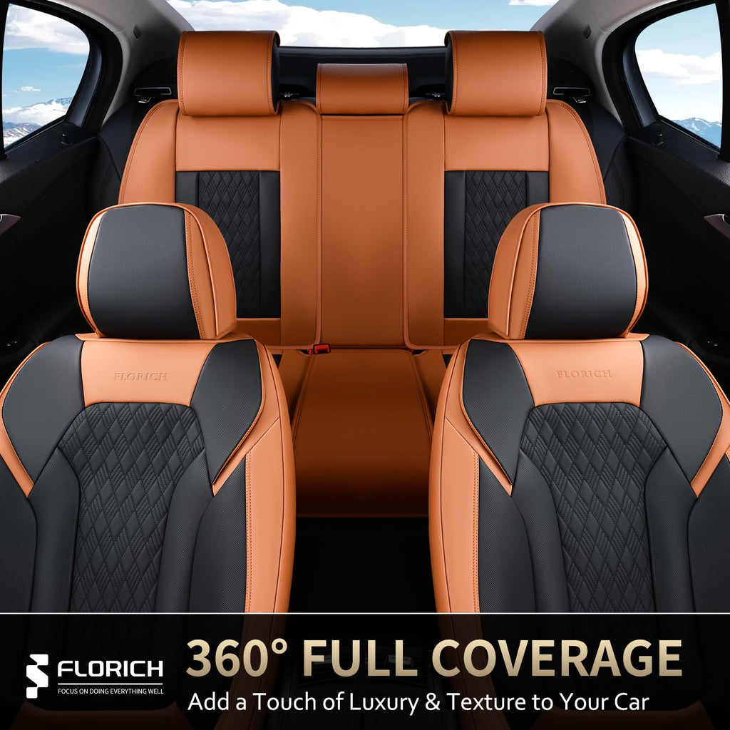 Nappa Leather Car Seat Covers Full Set U13250