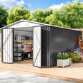 10x14 FT Outdoor Storage Shed Y909