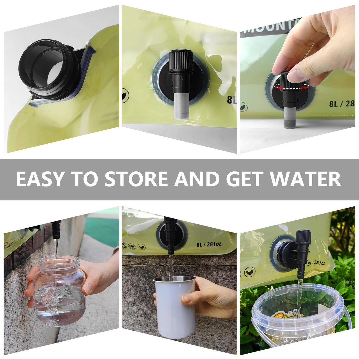 Collapsible 2 Gallon BPA-free Water Container N59908