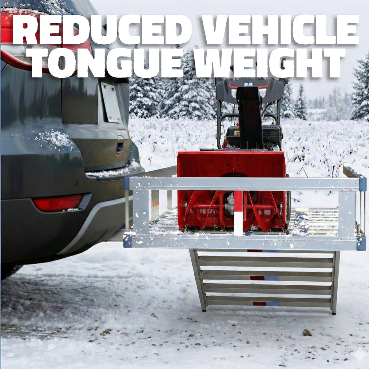 Aluminum Trailer Hitch Cargo Carrier with Ramp I609