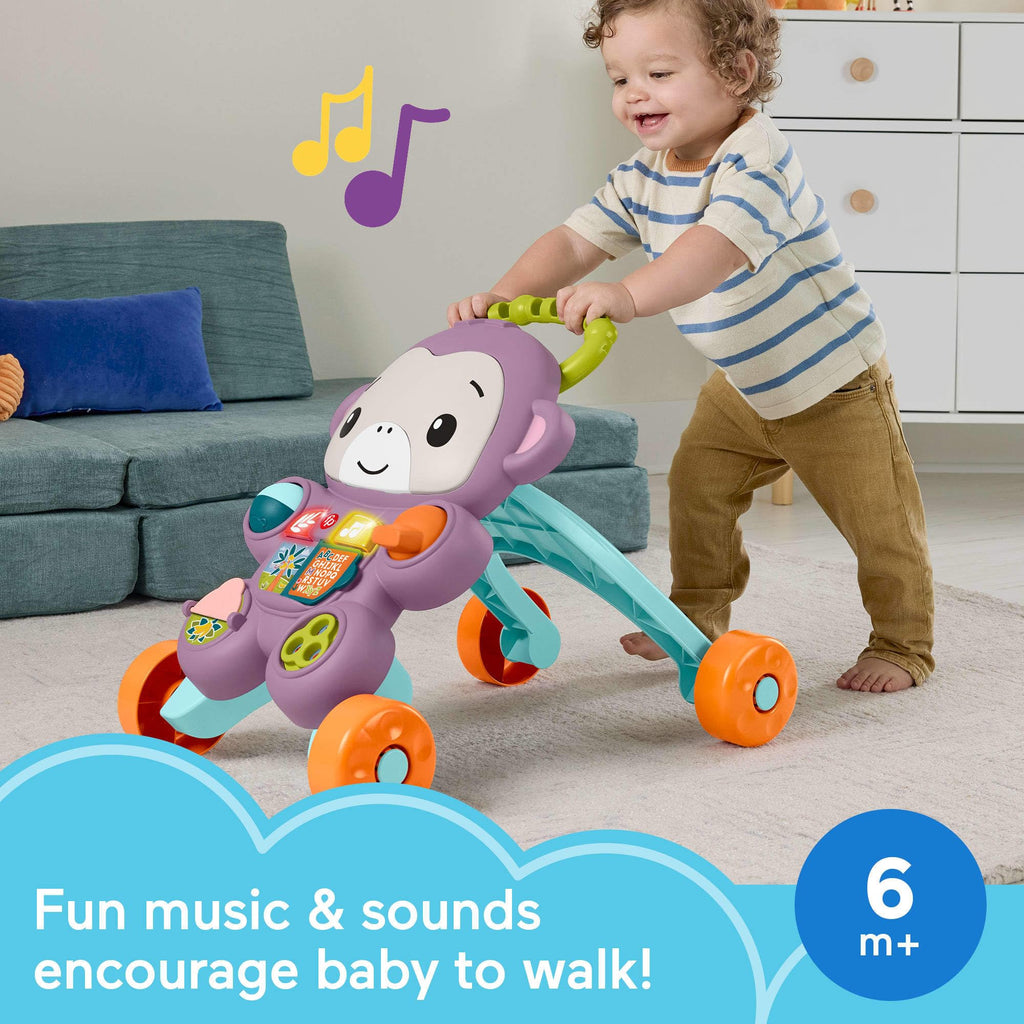 Purple Monkey Baby Walker with Music Lights & Activities A833
