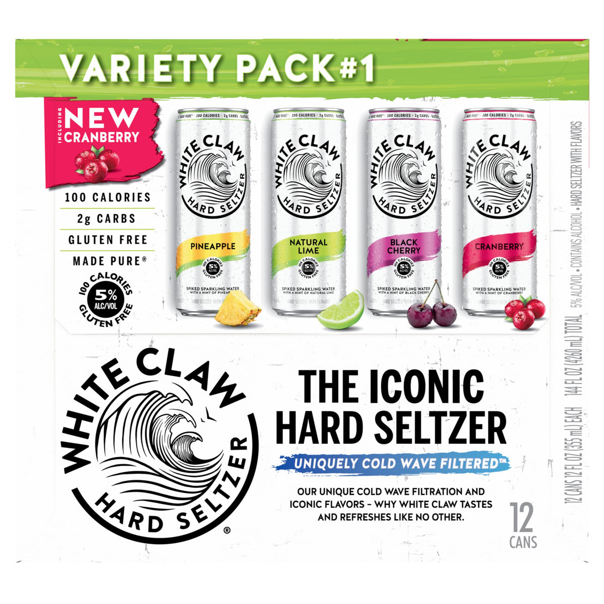 Hard Seltzer Variety Pack 12pk 12 Fl Oz Cans E6674