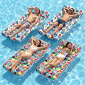 4 Pack Oversized Inflatable Pool Floats with Headrest Q9530