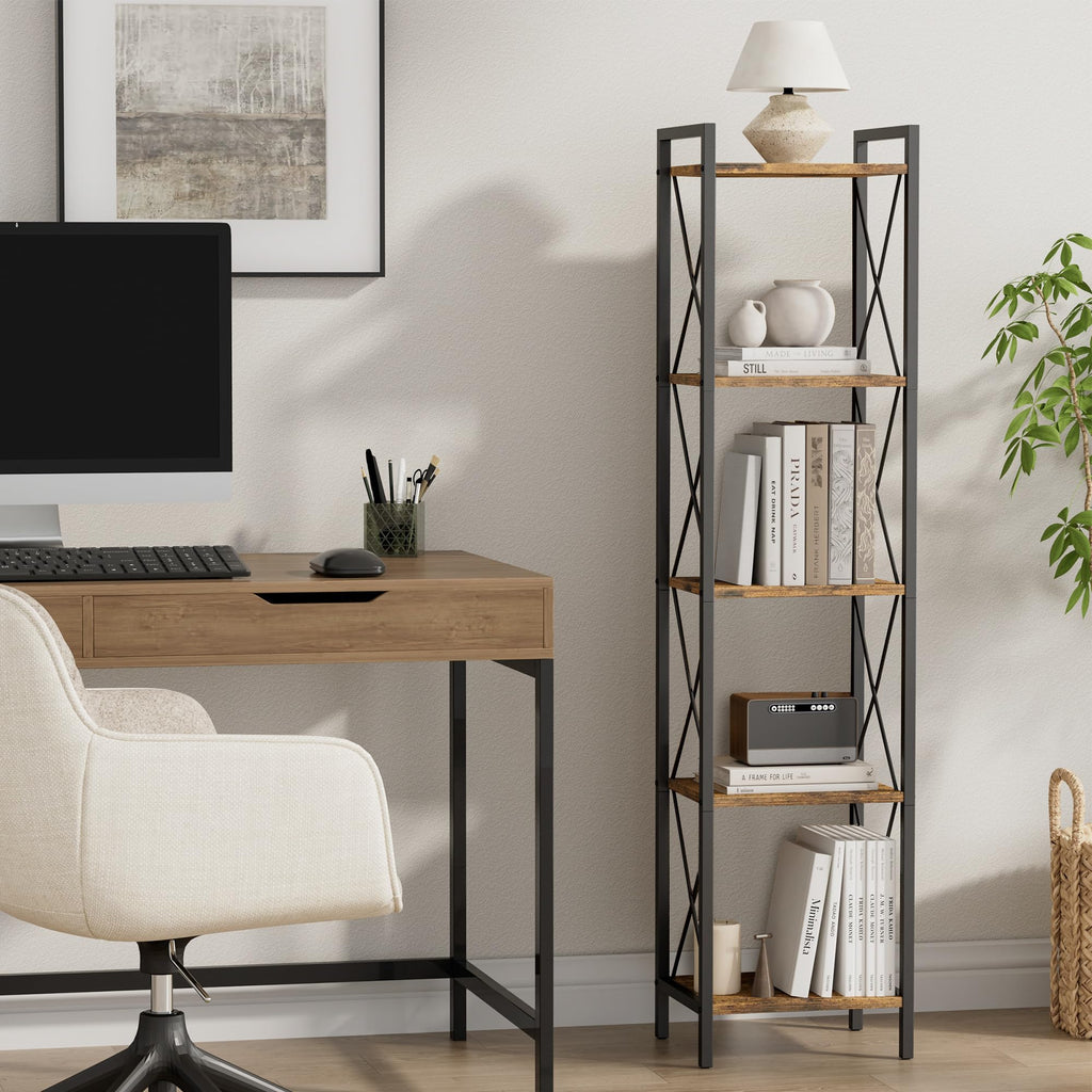5 Tier Metal Bookshelf J77748