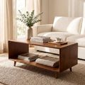 39" Rectangular Solid Wood Coffee Table R2188