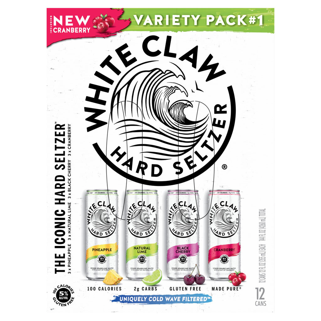 Hard Seltzer Variety Pack 12pk 12 Fl Oz Cans E6674