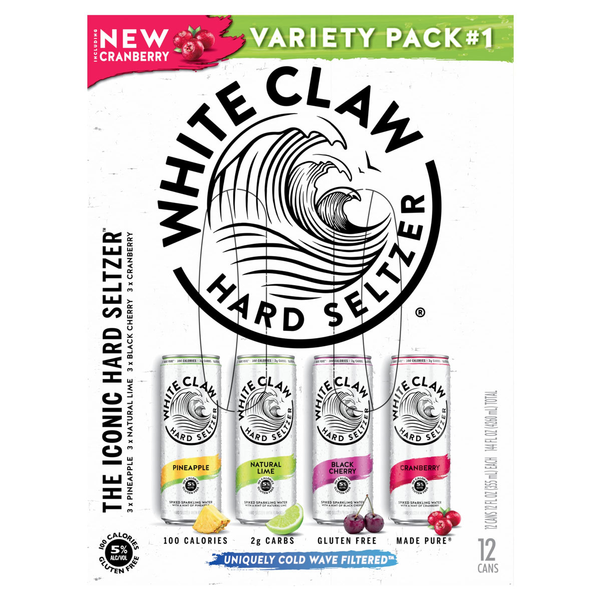 Hard Seltzer Variety Pack 12pk 12 Fl Oz Cans E6674