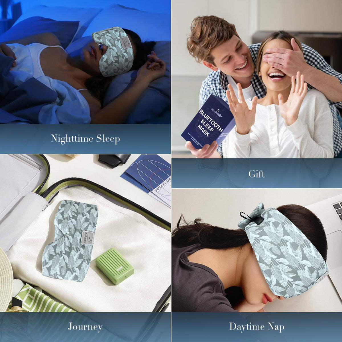 Bluetooth Sleep Mask with Headphones T27606