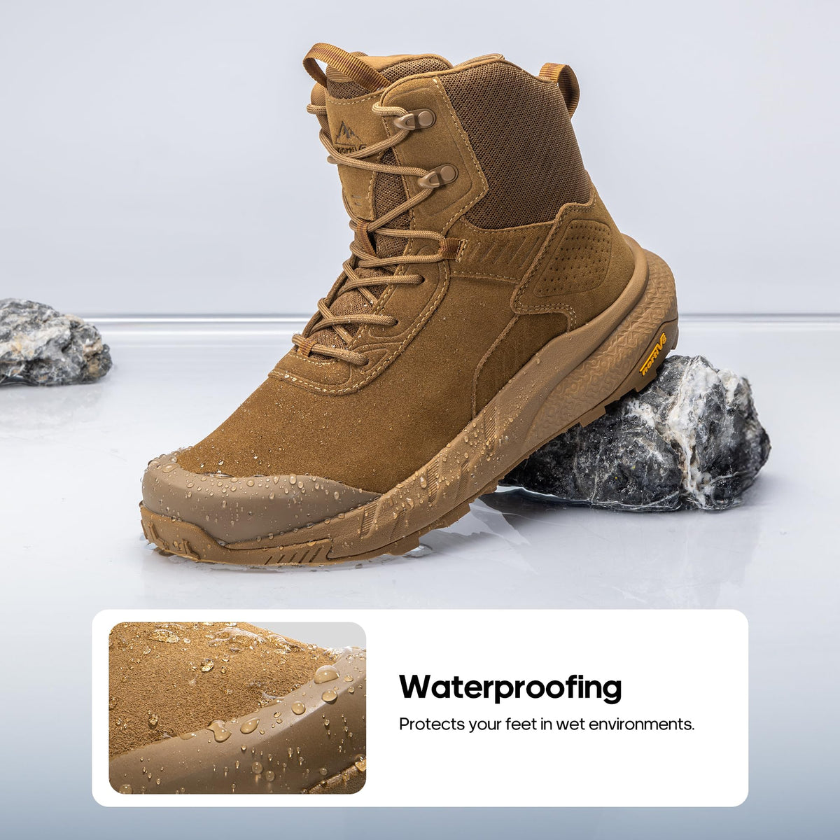 Waterproof Leather Tactical Work Boots H1089
