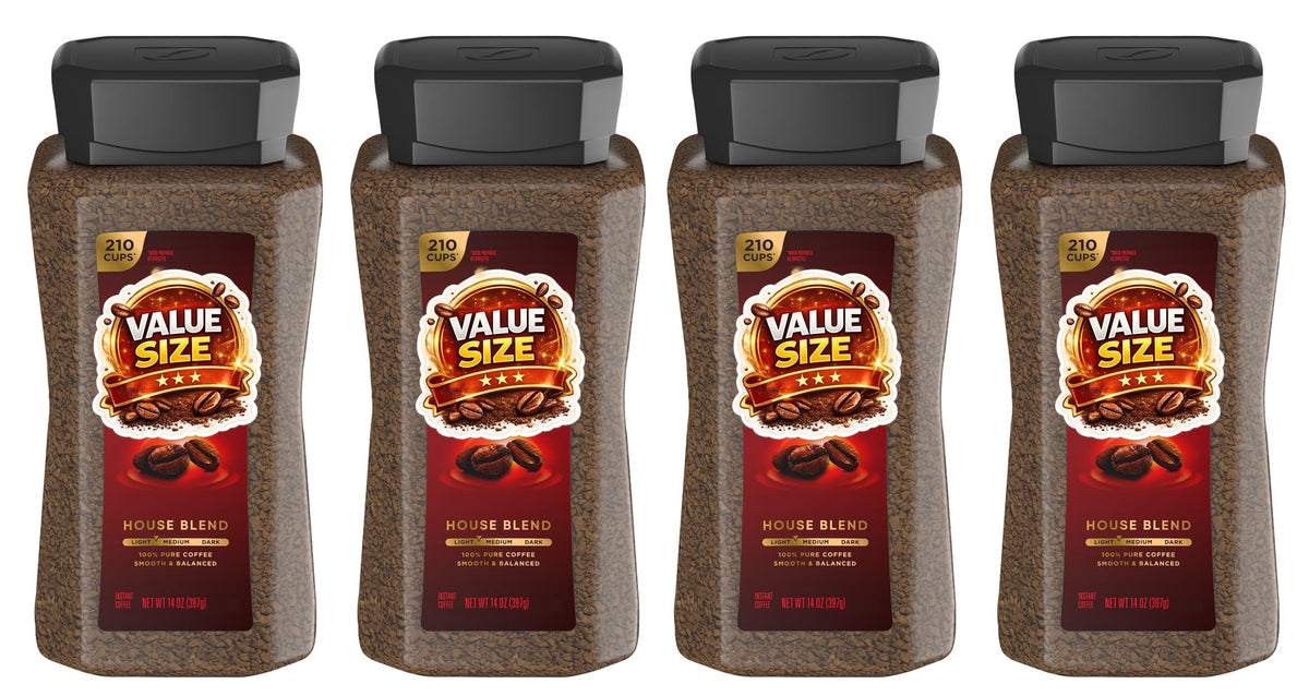 Instant Coffee 14 oz Jar 4 Count S7462