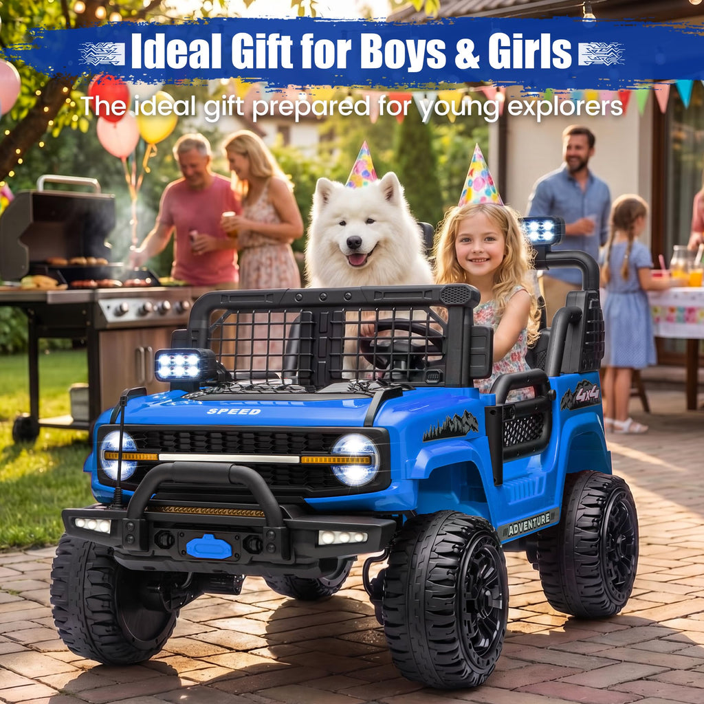 24V Electric 2 Seater Ride On Truck Toy with Remote Control C156