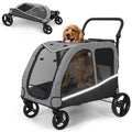 Extra Large Foldable Dog Stroller with Pocket, Up to 130 lbs B675717