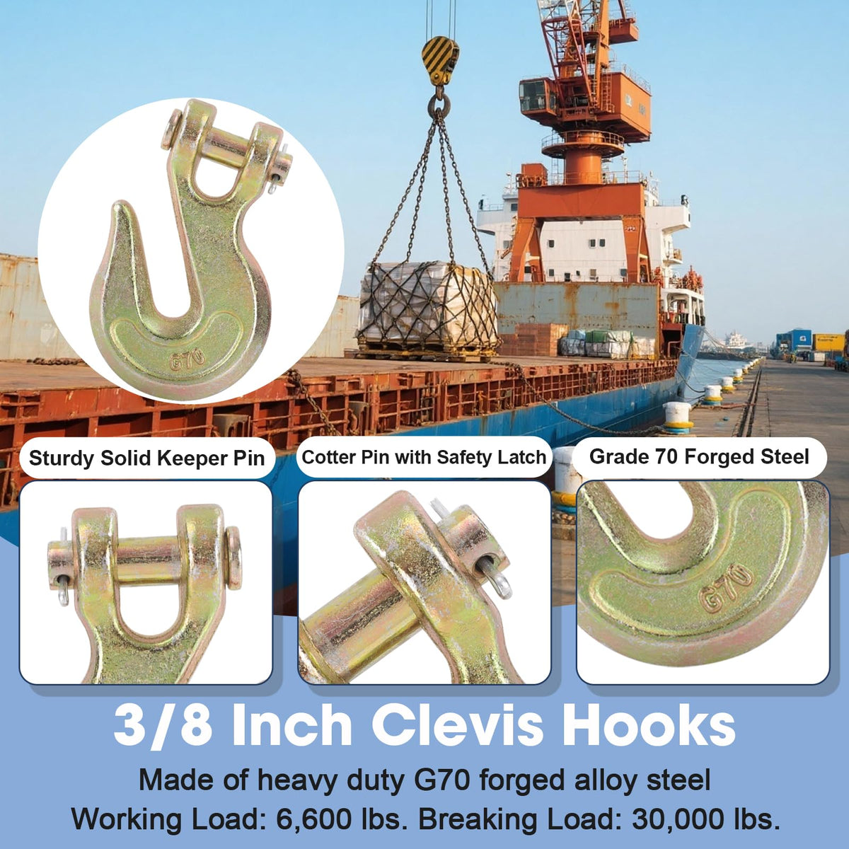 Heavy Duty 3/8" Chain Hook B689