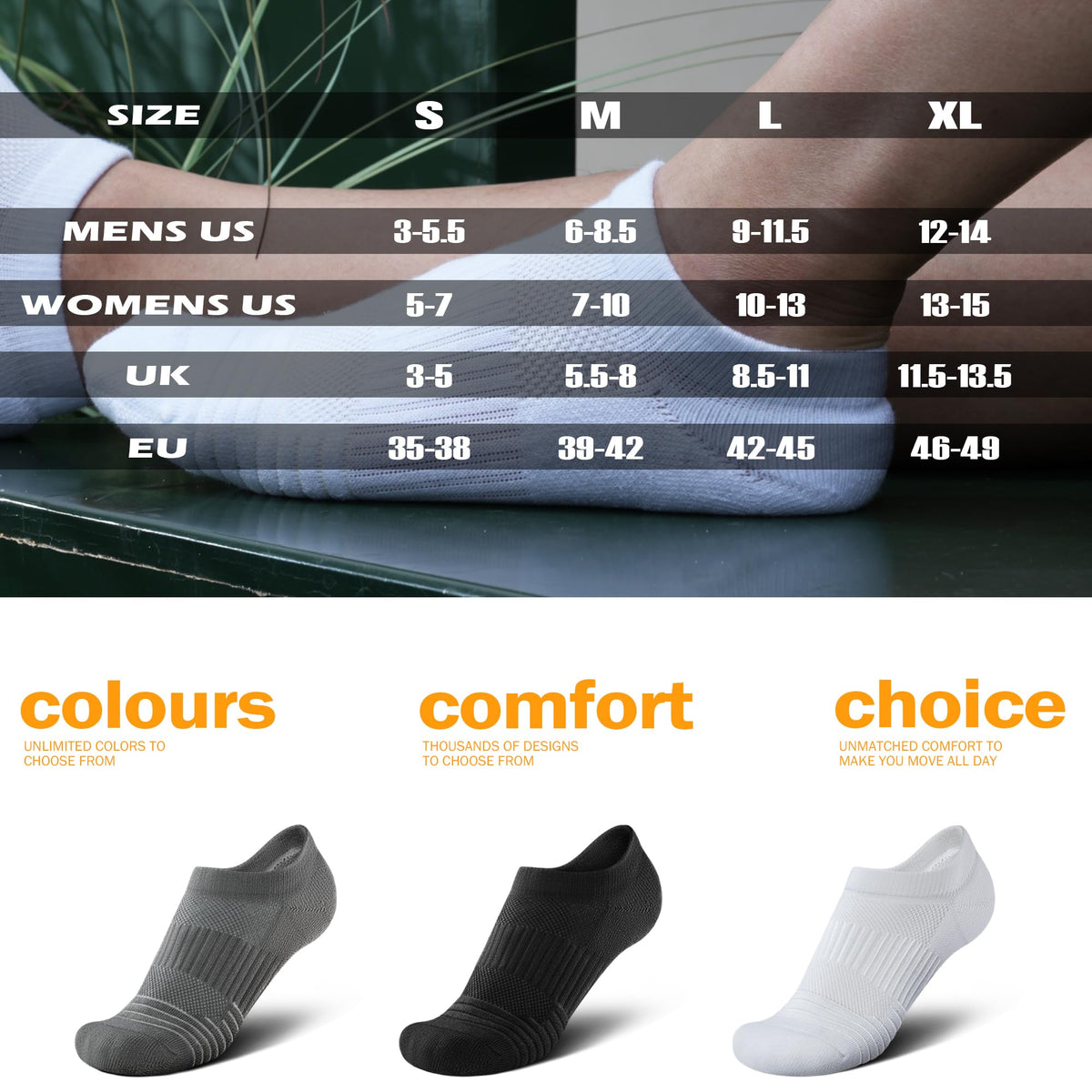 Viscose No Show Socks V1374